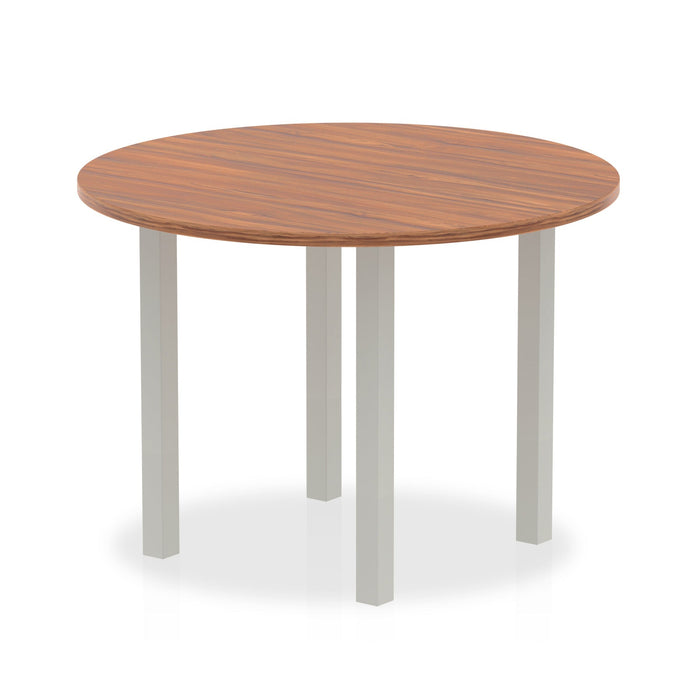 Impulse Round Table With Post Leg Shaped Tables Dynamic Office Solutions 