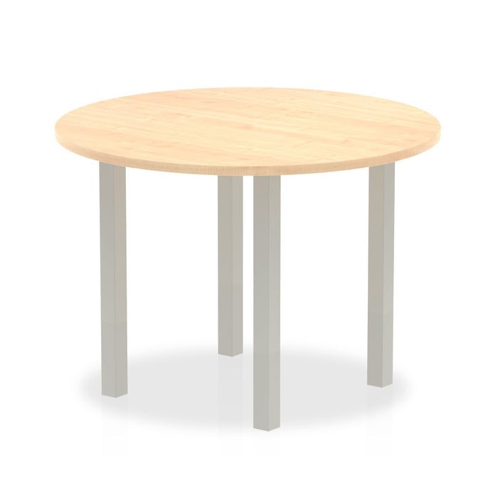 Impulse Round Table With Post Leg Shaped Tables Dynamic Office Solutions 