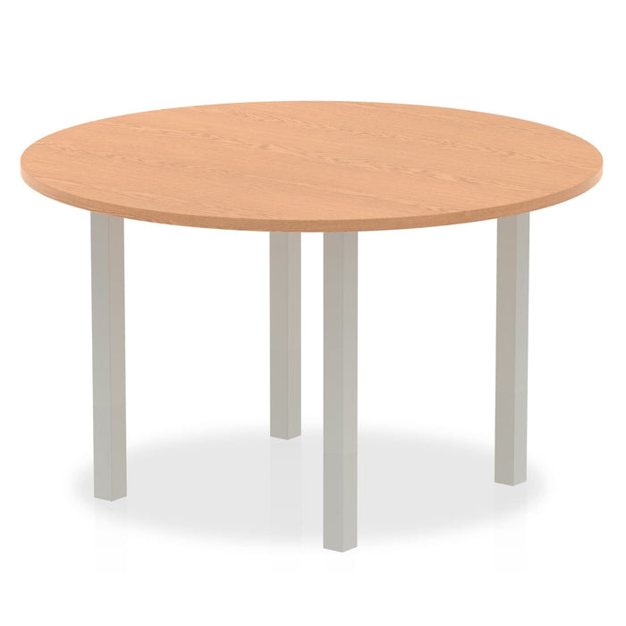 Impulse Round Table With Post Leg Shaped Tables Dynamic Office Solutions 