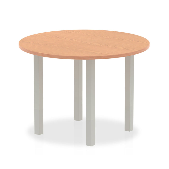 Impulse Round Table With Post Leg Shaped Tables Dynamic Office Solutions 