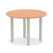 Impulse Round Table With Post Leg Shaped Tables Dynamic Office Solutions 