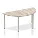 Impulse Semi-Circle Table Box Frame Leg - Oak Shaped Tables Dynamic Office Solutions Grey Oak 1600 