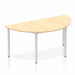 Impulse Semi-Circle Table Box Frame Leg - Oak Shaped Tables Dynamic Office Solutions Maple 1600 