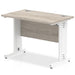 Impulse Slimline Desk Cable Managed Leg - Beech Desks Dynamic Office Solutions Grey Oak White 1000mm x 600mm