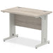 Impulse Slimline Desk Cable Managed Leg - Oak Desks Dynamic Office Solutions 