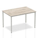 Impulse Straight Table Box Frame Leg Tables Dynamic Office Solutions Grey Oak 1200 