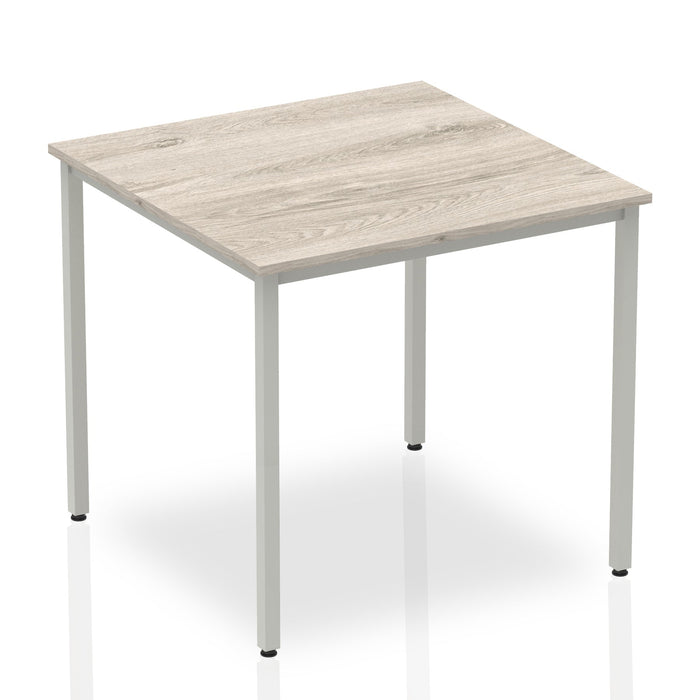 Impulse Straight Table Box Frame Leg Tables Dynamic Office Solutions Grey Oak 800 