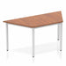 Impulse Trapezium Table Box Frame Leg Shaped Tables Dynamic Office Solutions Walnut 1600 