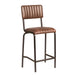 Industrial Style Mid Bar Stool Café Furniture zaptrading Vintage Brown 