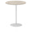 Italia Round Poseur Table Bistro Tables Dynamic Office Solutions Grey Oak 1000 1145mm