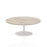 Italia Round Poseur Table Bistro Tables Dynamic Office Solutions Grey Oak 1200 475mm