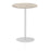 Italia Round Poseur Table Bistro Tables Dynamic Office Solutions Grey Oak 600 1145mm