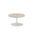 Italia Round Poseur Table Bistro Tables Dynamic Office Solutions Grey Oak 600 475mm