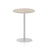 Italia Round Poseur Table Bistro Tables Dynamic Office Solutions Grey Oak 800 1145mm