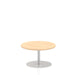 Italia Round Poseur Table Bistro Tables Dynamic Office Solutions Maple 800 475mm