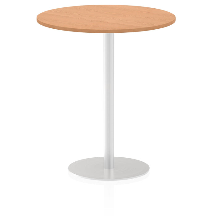Italia Round Poseur Table Bistro Tables Dynamic Office Solutions Oak 1000 1145mm