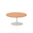 Italia Round Poseur Table Bistro Tables Dynamic Office Solutions Oak 1000 475mm