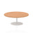 Italia Round Poseur Table Bistro Tables Dynamic Office Solutions Oak 1200 475mm