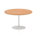 Italia Round Poseur Table Bistro Tables Dynamic Office Solutions Oak 1200 725mm