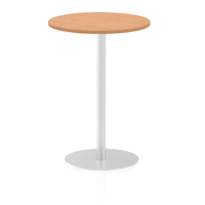 Italia Round Poseur Table Bistro Tables Dynamic Office Solutions Oak 600 1145mm