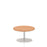 Italia Round Poseur Table Bistro Tables Dynamic Office Solutions Oak 800 475mm