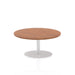 Italia Round Poseur Table Bistro Tables Dynamic Office Solutions Walnut 1000 475mm