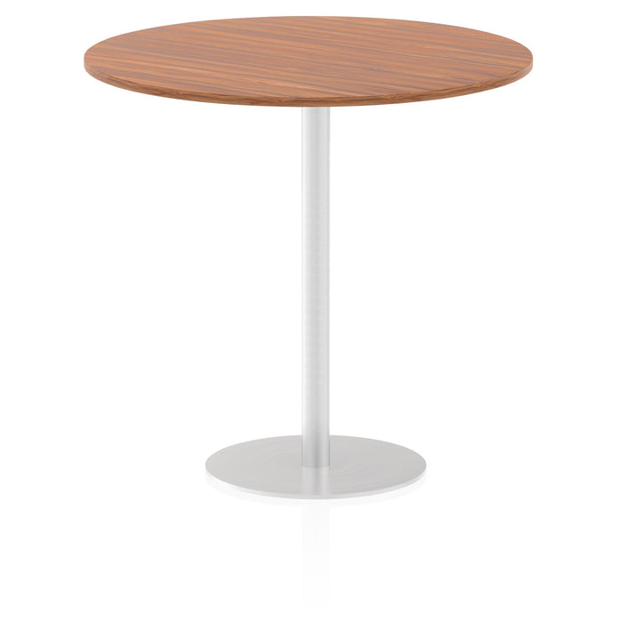 Italia Round Poseur Table Bistro Tables Dynamic Office Solutions Walnut 1200 1145mm
