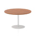 Italia Round Poseur Table Bistro Tables Dynamic Office Solutions Walnut 1200 725mm