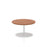 Italia Round Poseur Table Bistro Tables Dynamic Office Solutions Walnut 600 475mm