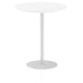Italia Round Poseur Table Bistro Tables Dynamic Office Solutions White 1000 1145mm
