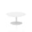Italia Round Poseur Table Bistro Tables Dynamic Office Solutions White 1000 475mm