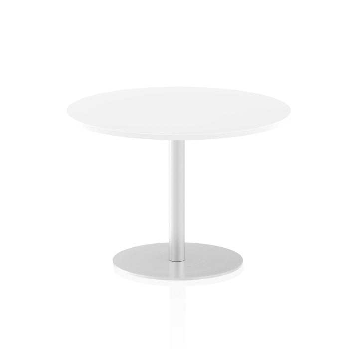 Italia Round Poseur Table Bistro Tables Dynamic Office Solutions White 1000 725mm