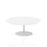 Italia Round Poseur Table Bistro Tables Dynamic Office Solutions White 1200 475mm