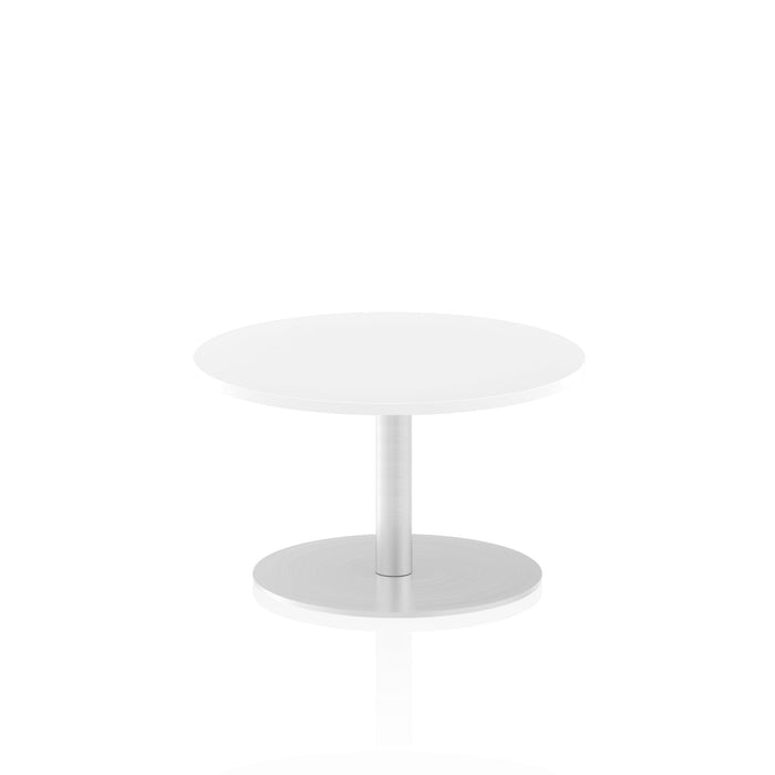 Italia Round Poseur Table Bistro Tables Dynamic Office Solutions White 600 475mm