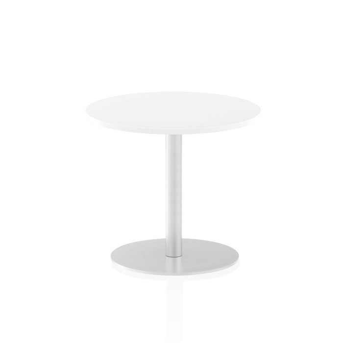 Italia Round Poseur Table Bistro Tables Dynamic Office Solutions White 600 725mm