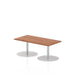 Italia Slimline Rectangular Poseur Table Bistro Tables Dynamic Office Solutions Walnut 1200 475mm