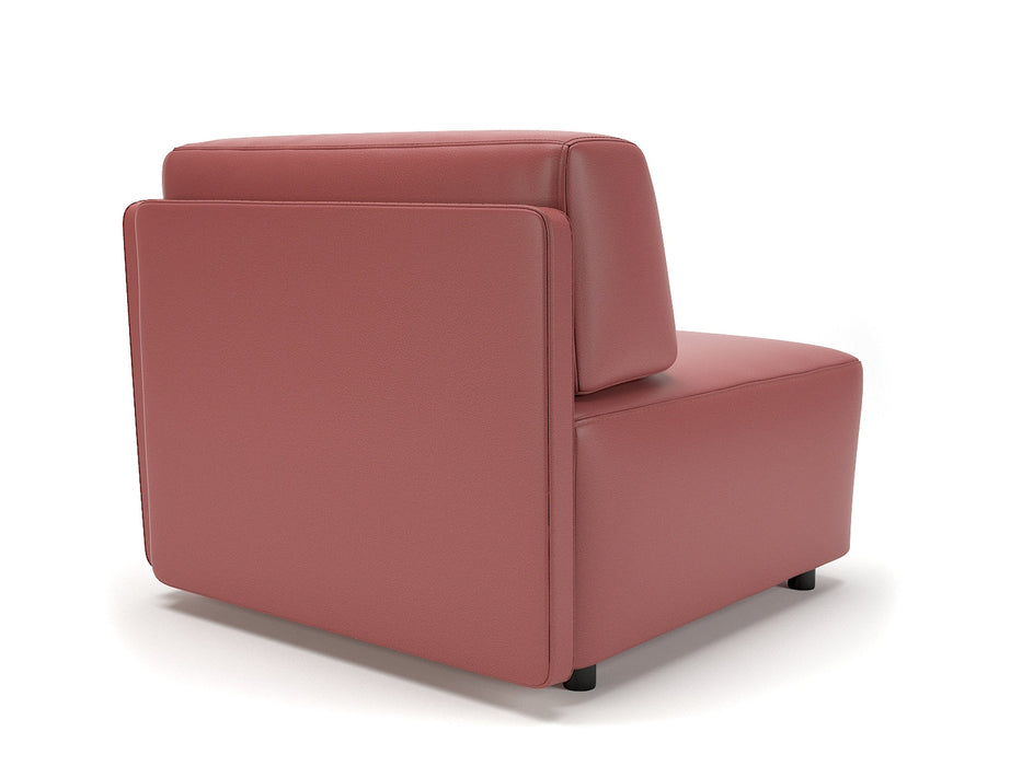 Loomis 87cm Wide Corner Unit in Cristina Marrone Ultima Faux Leather Unit Seating Dynamic Office Solutions 