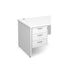 Maestro 25 3 drawer fixed pedestal Wooden Storage Dams White 