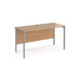 Maestro 25 H Frame straight Narrow office desk Desking Dams 