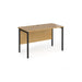 Maestro 25 H Frame straight Narrow office desk Desking Dams 