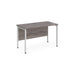 Maestro 25 H Frame straight Narrow office desk Desking Dams Grey Oak White 1200mm x 600mm