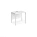 Maestro 25 H Frame straight Narrow office desk Desking Dams White White 800mm x 600mm