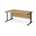 Maestro 25 left hand cantilever leg wave office desk Desking Dams 