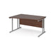 Maestro 25 left hand cantilever leg wave office desk Desking Dams 