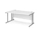 Maestro 25 left hand cantilever leg wave office desk Desking Dams 