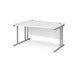 Maestro 25 left hand cantilever leg wave office desk Desking Dams 