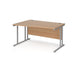 Maestro 25 left hand cantilever leg wave office desk Desking Dams 