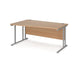 Maestro 25 left hand cantilever leg wave office desk Desking Dams 