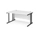 Maestro 25 left hand cantilever leg wave office desk Desking Dams 