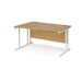 Maestro 25 left hand cantilever leg wave office desk Desking Dams 